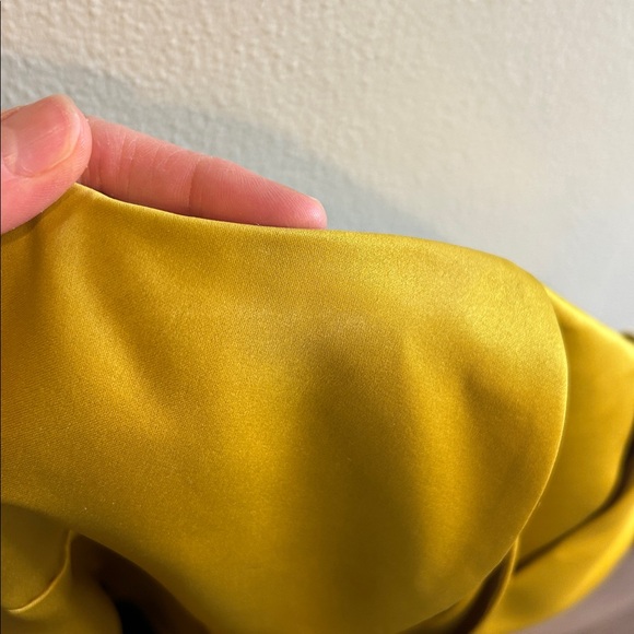 Bari Jay Mini Formal Strapless Dress Homecoming Prom Winter Dress Holiday Gold - Picture 7 of 8